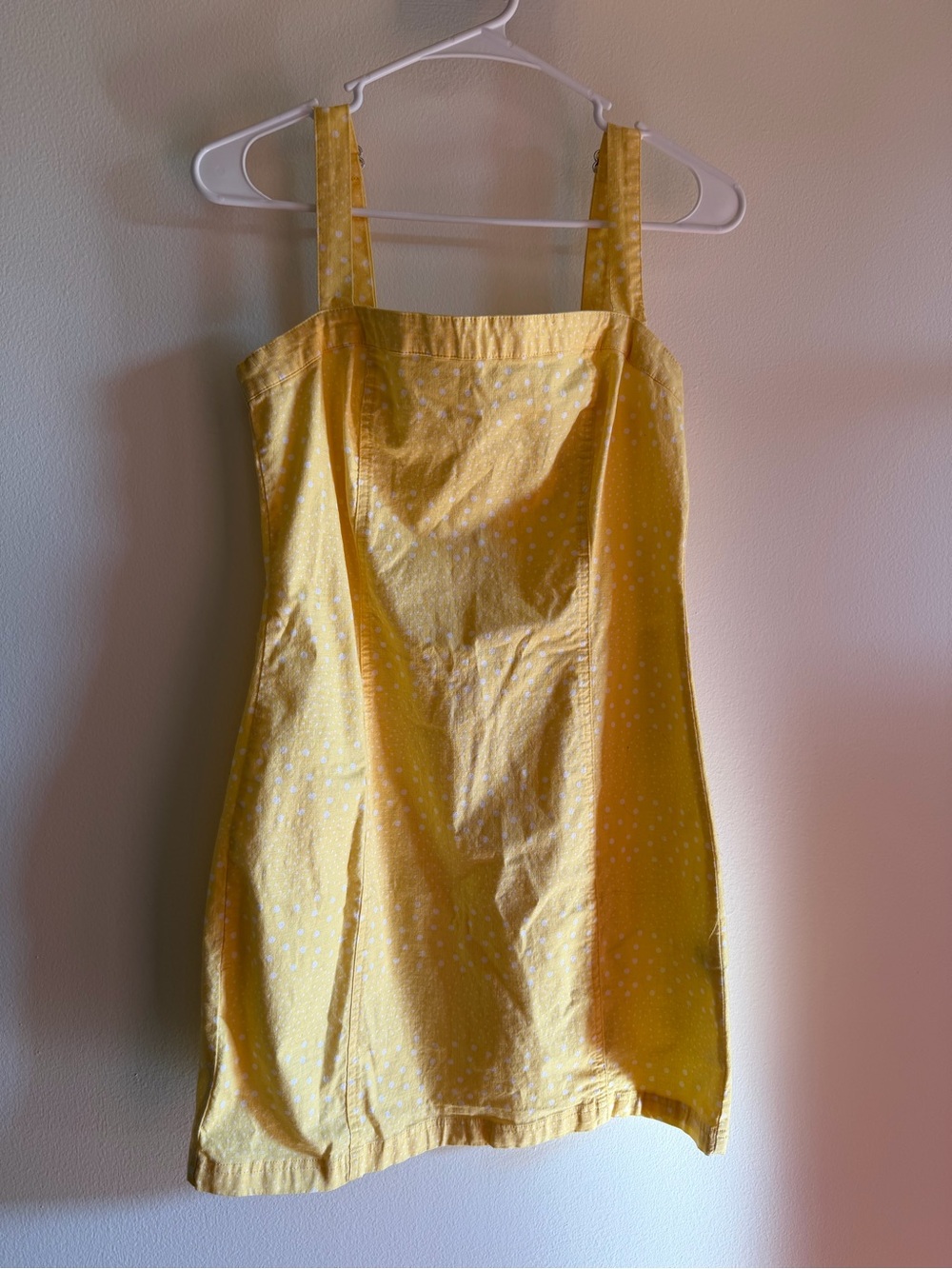 Forever 21 Yellow Polka Dot Mini Dress